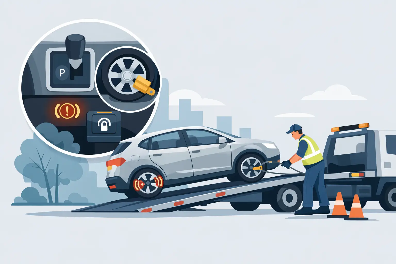 Read more about the article 無法排空檔怎麼拖車？輪胎鎖死與電子手煞的安全處理