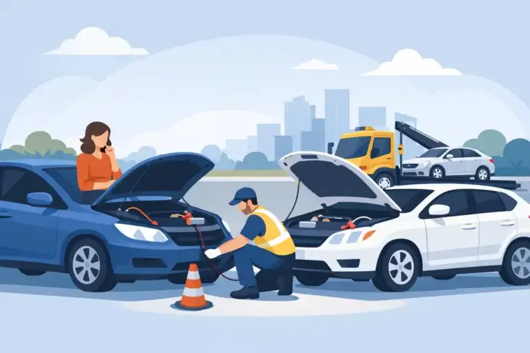 Read more about the article 電瓶沒電現場救援步驟：安全停車、正確搭電與派車判斷，避免錯誤拖車傷車完整實務做法
