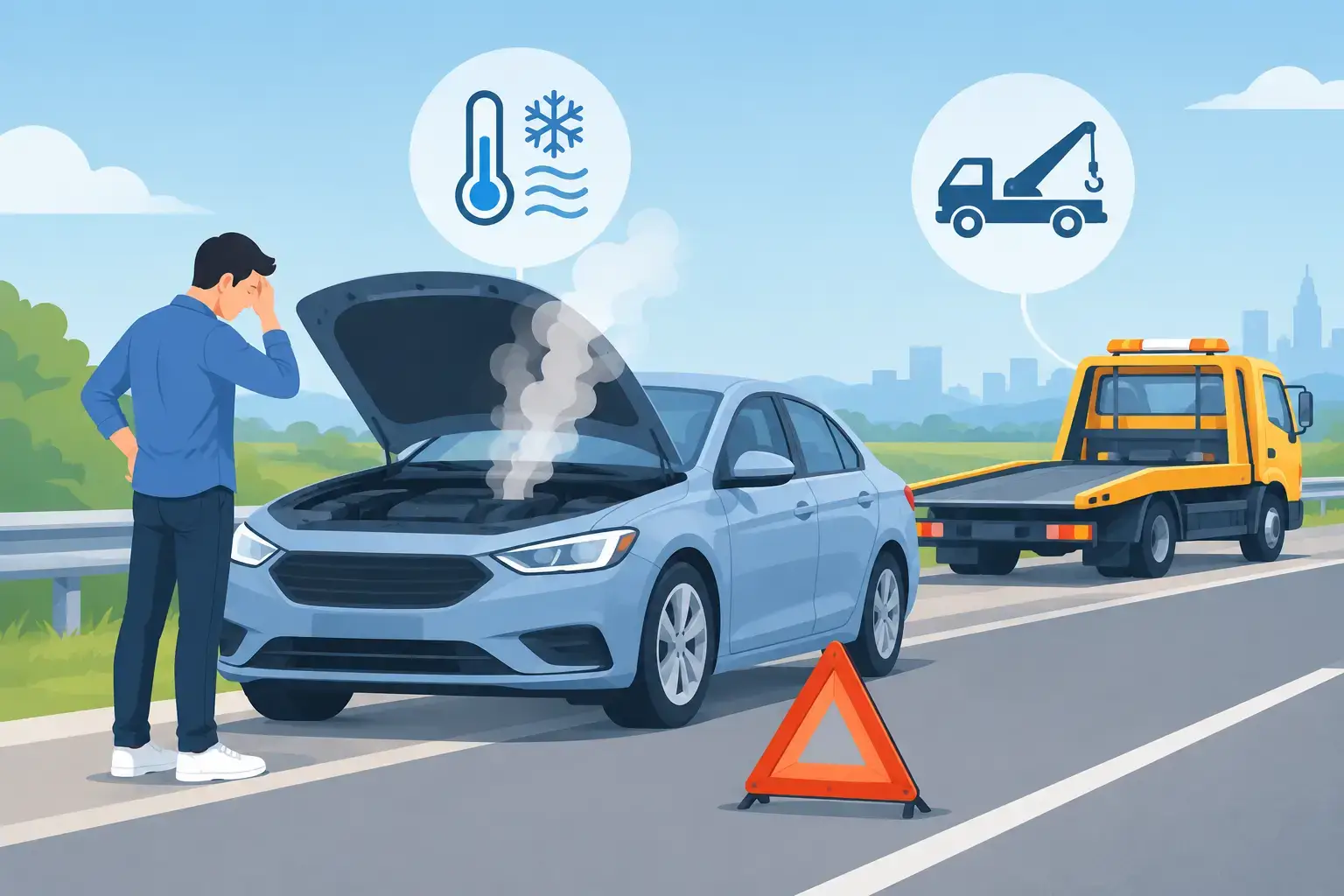 Read more about the article 引擎過熱路邊求援方法：停車降溫與拖吊通報重點