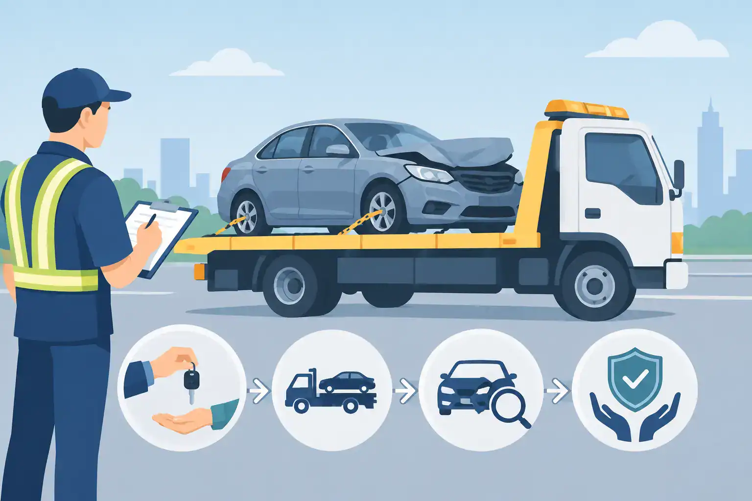 Read more about the article 拖吊途中車損責任歸屬怎麼看？從點交到理賠的處理重點