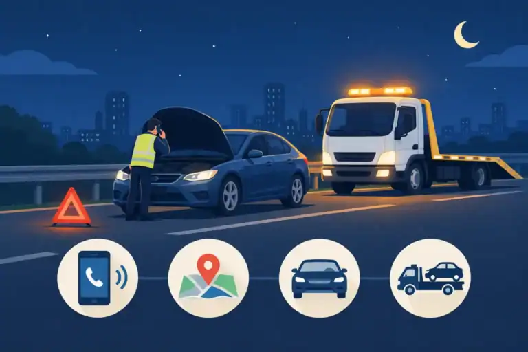 Read more about the article 夜間道路救援必備資料，位置車況與拖吊需求一次說清楚